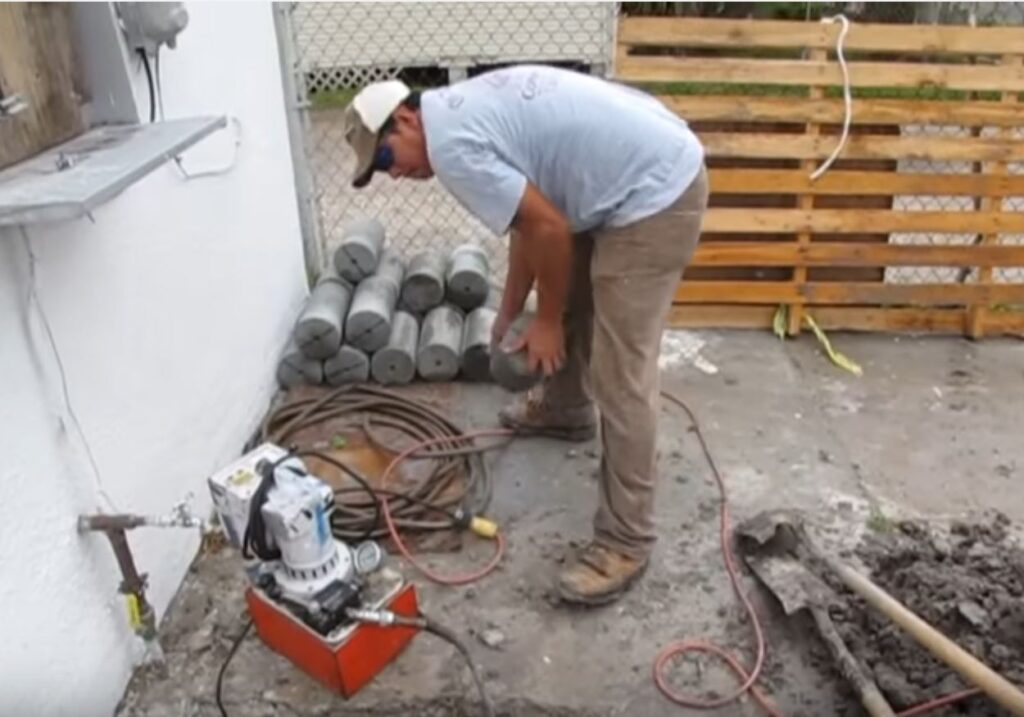 Slab Pier Installation in Naples, GA