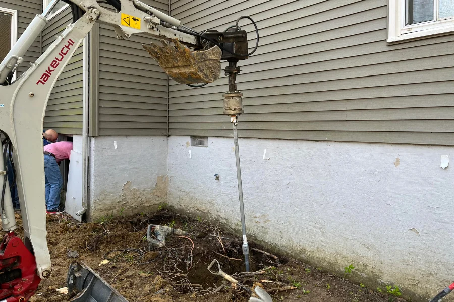 Helical Pier Installation in Naples, GA
